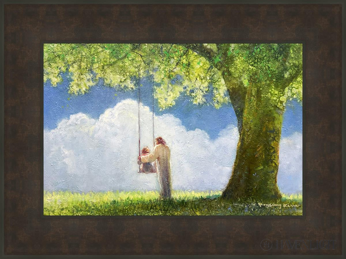 The Greatest In Kingdom Of Heaven Open Edition Canvas / 24 X 16 Bronze Frame 31 3/4 23 Art