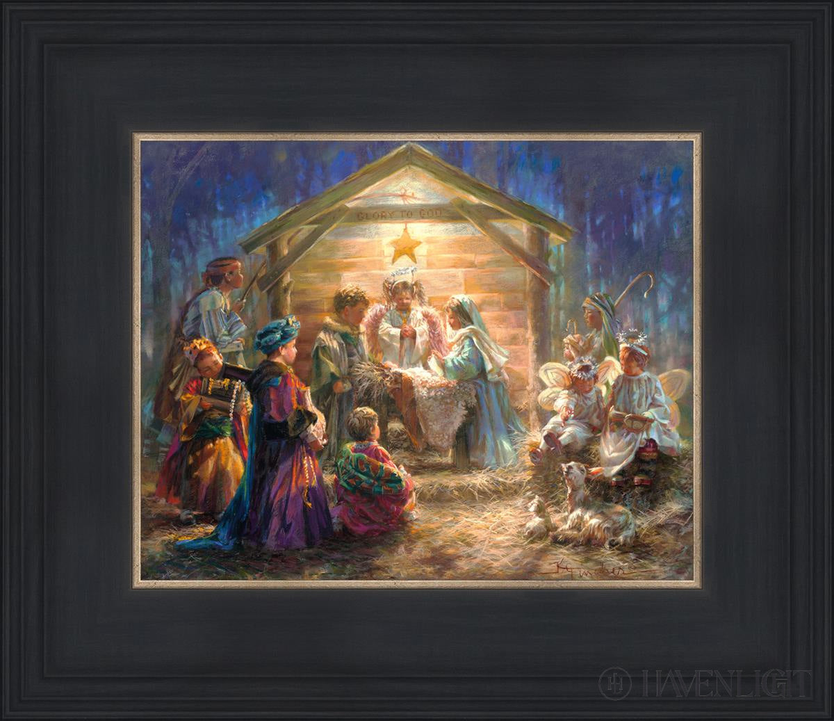 The Heart Of Christmas Open Edition Print / 10 X 8 Black 14 3/4 12 Art