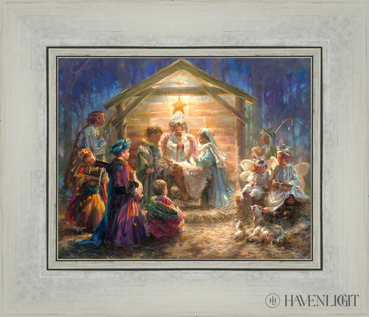 The Heart Of Christmas Open Edition Print / 10 X 8 Silver 14 1/4 12 Art