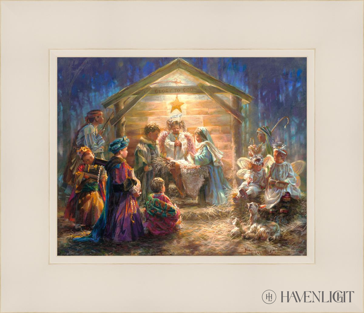 The Heart Of Christmas Open Edition Print / 10 X 8 White 14 1/4 12 Art