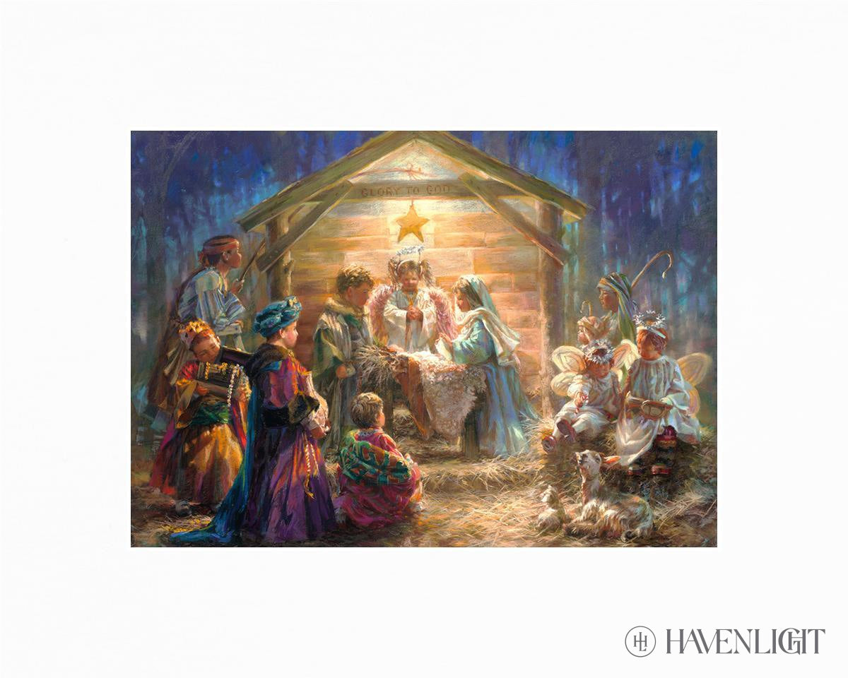 The Heart Of Christmas Open Edition Print / 7 X 5 Single White Mat Art