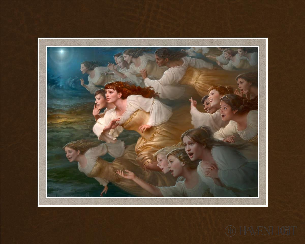 The Herald Angels Open Edition Print / 7 X 5 Matted To 10 8 Art