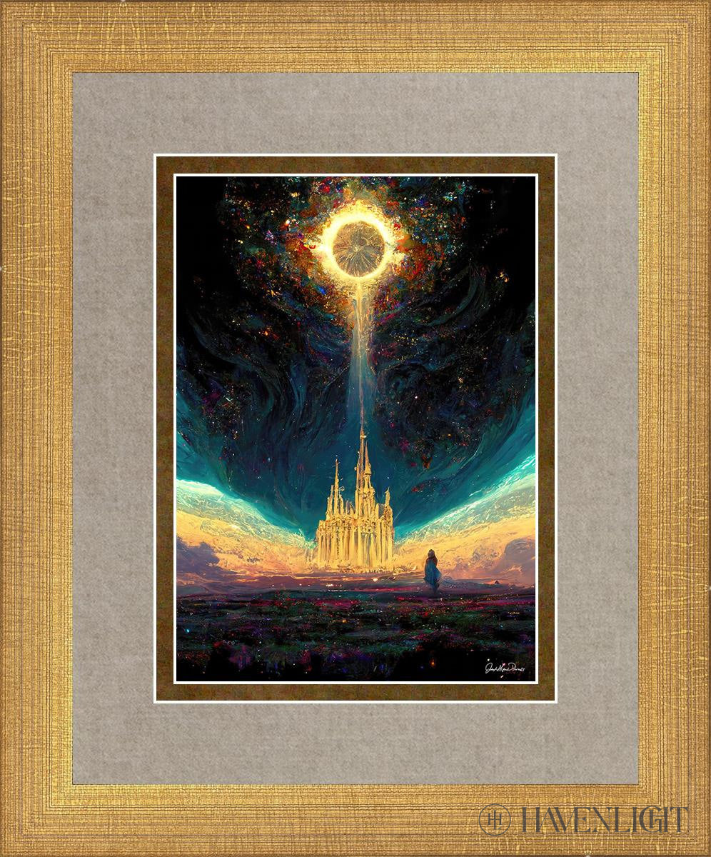 The Light Of Christ Open Edition Print / 5 X 7 Matte Gold 9 3/4 11 Art