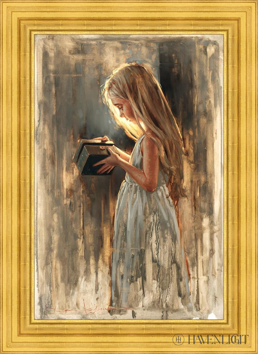 The Light Of Hope Open Edition Canvas / 24 X 36 22K Gold Leaf 32 3/8 44 Art
