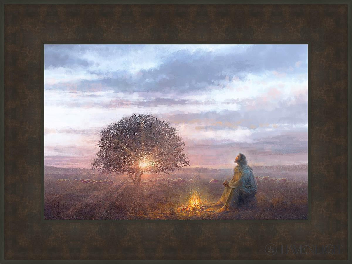 The Light Of Life Open Edition Canvas / 24 X 16 Bronze Frame 31 3/4 23 Art