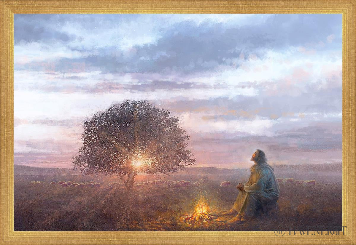 The Light Of Life Open Edition Canvas / 24 X 16 Matte Gold 25 3/4 17 Art