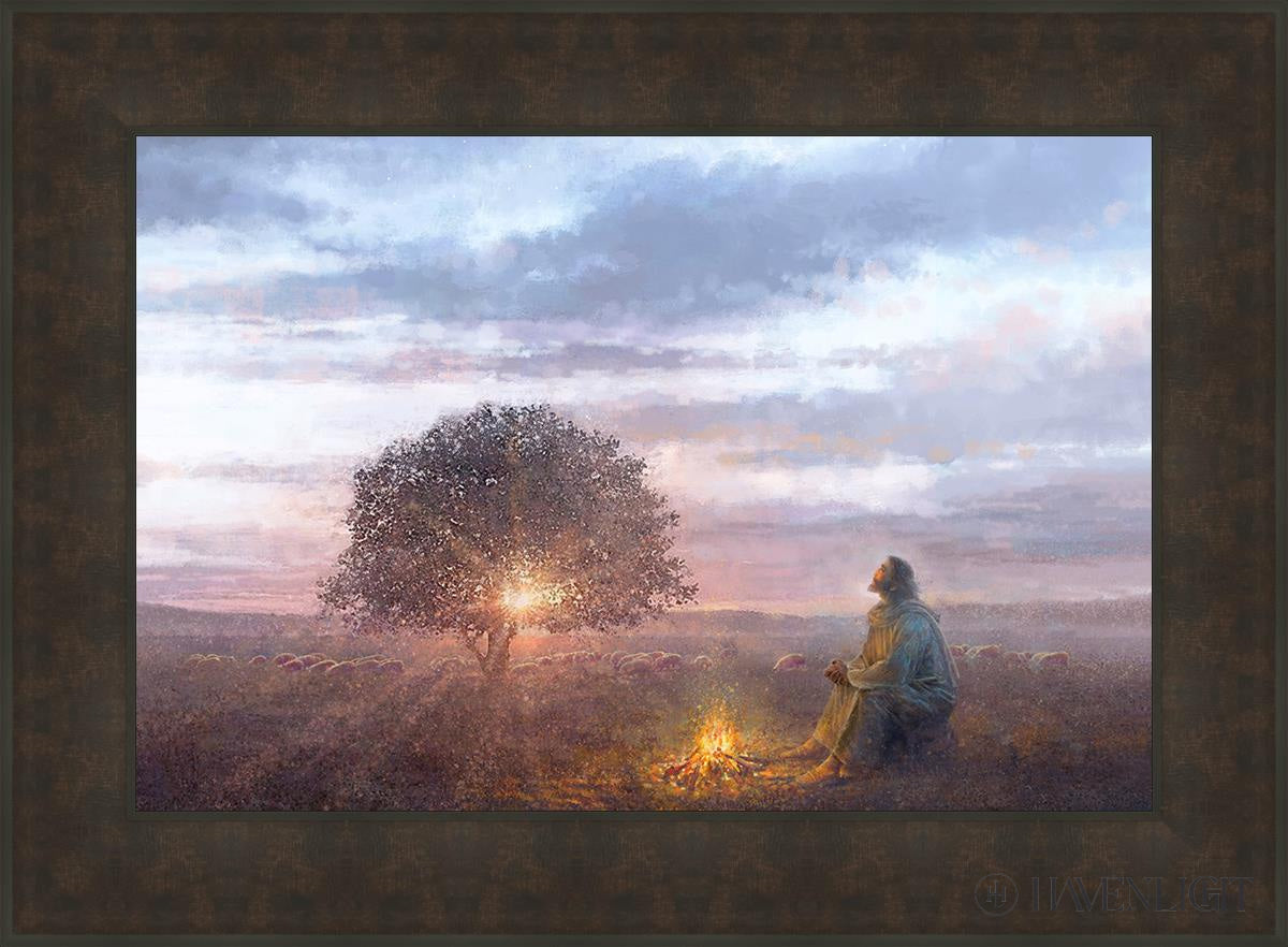 The Light Of Life Open Edition Canvas / 30 X 20 Bronze Frame 37 3/4 27 Art
