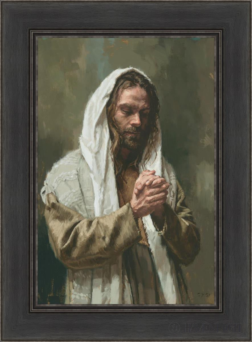 The Lords Prayer Open Edition Canvas / 16 X 24 Black 22 1/2 30 Art