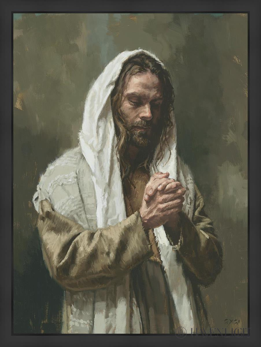 The Lords Prayer Open Edition Canvas / 33 X 45 Contemporary Matte Black 36 1/2 48 Art