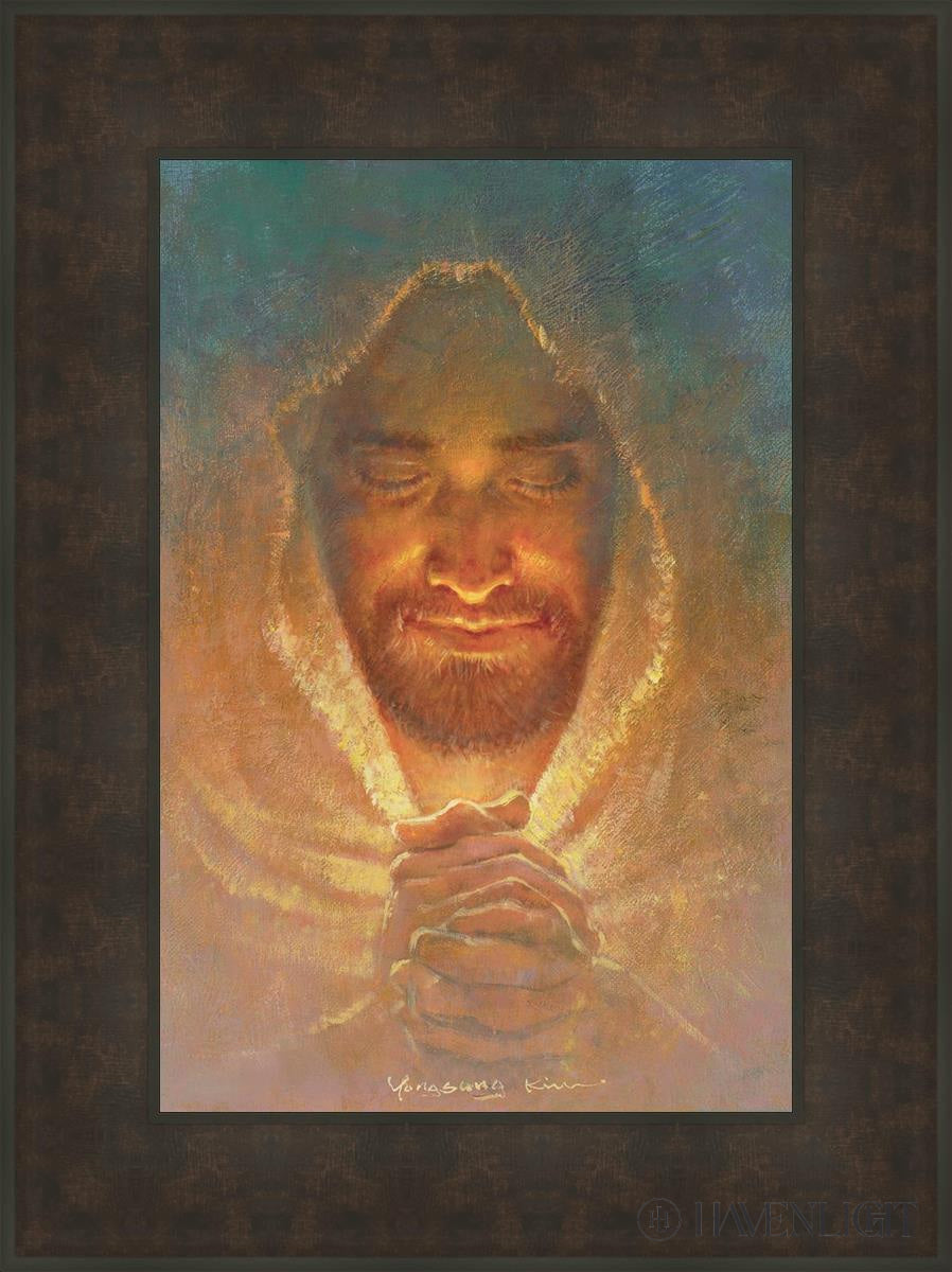 The Peace Of God Open Edition Canvas / 16 X 24 Bronze Frame 23 3/4 31 Art