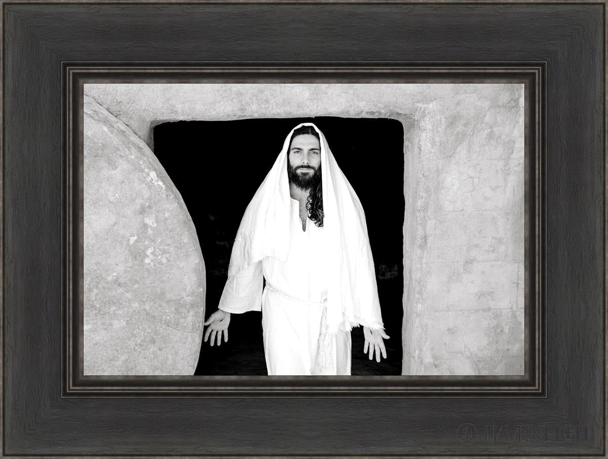 The Resurrected Christ Open Edition Canvas / 18 X 12 Black 24 1/2 Art