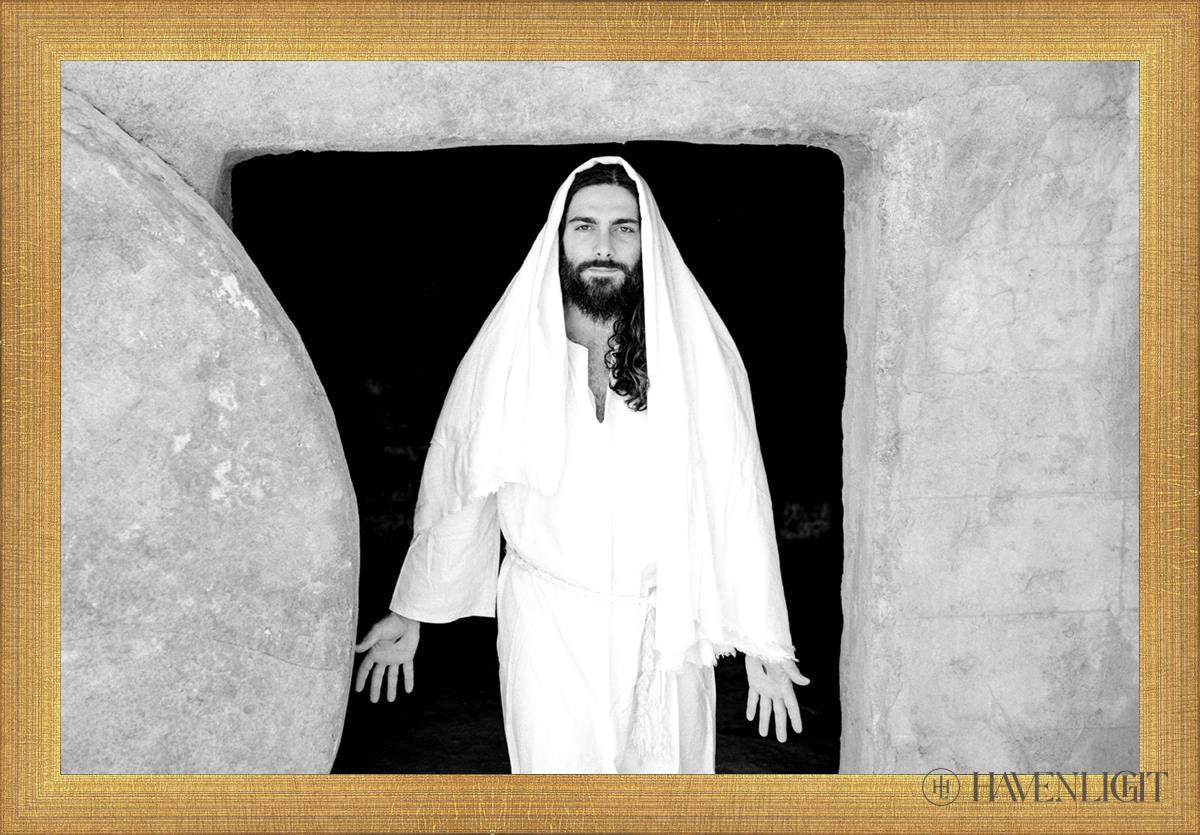 The Resurrected Christ Open Edition Canvas / 18 X 12 Matte Gold 19 3/4 13 Art