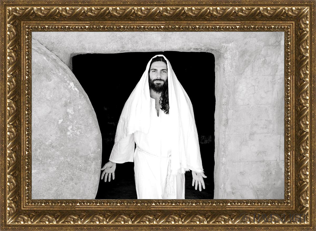 The Resurrected Christ Open Edition Canvas / 24 X 16 Gold 29 3/4 21 Art