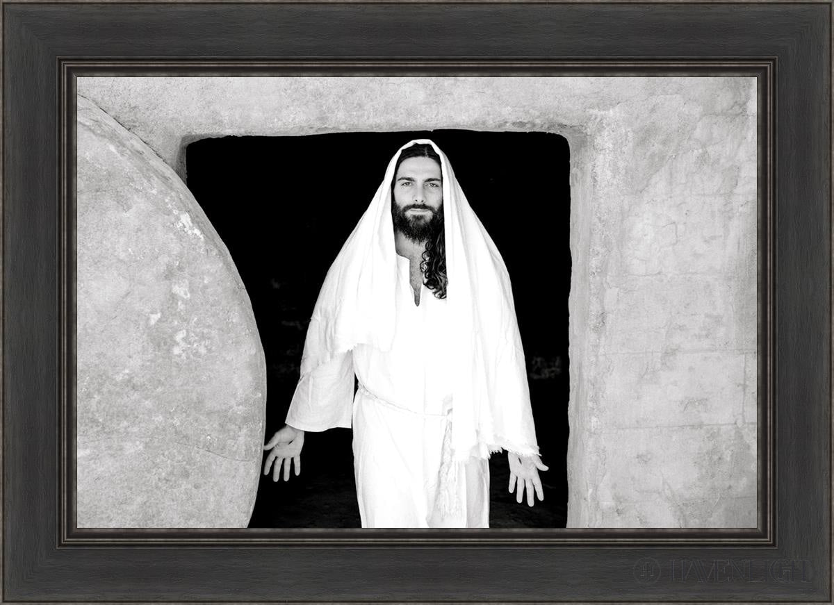 The Resurrected Christ Open Edition Canvas / 30 X 20 Black 36 1/2 26 Art