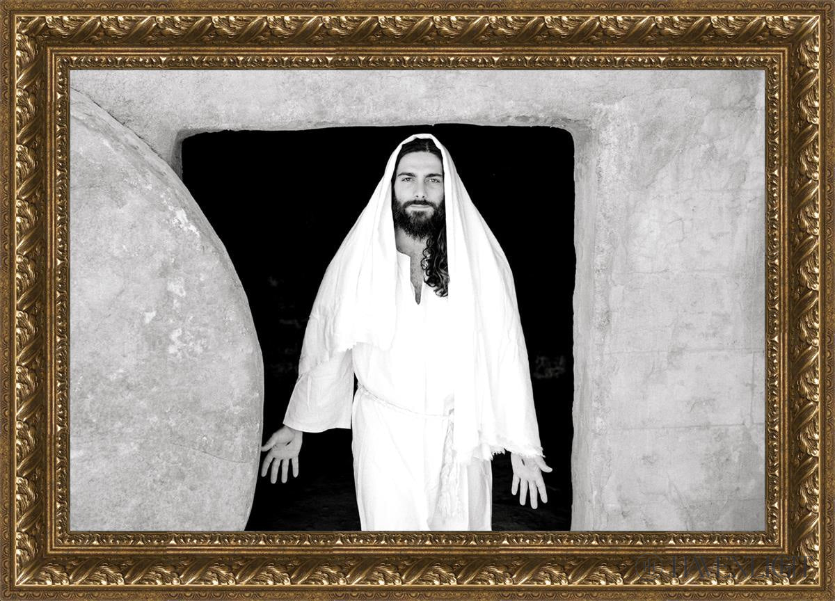 The Resurrected Christ Open Edition Canvas / 30 X 20 Gold 35 3/4 25 Art