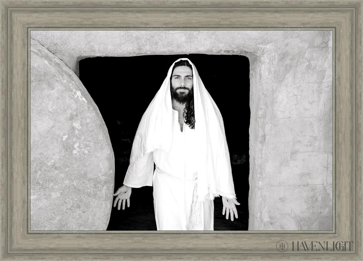 The Resurrected Christ Open Edition Canvas / 30 X 20 Gray 35 3/4 25 Art