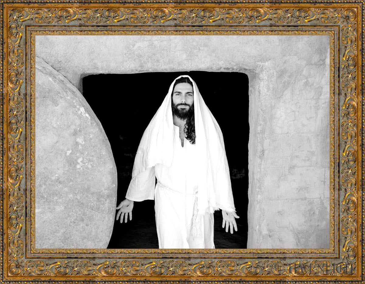 The Resurrected Christ Open Edition Canvas / 33 3/4 X 24 1/2 Gold 41 32 1/4 Art
