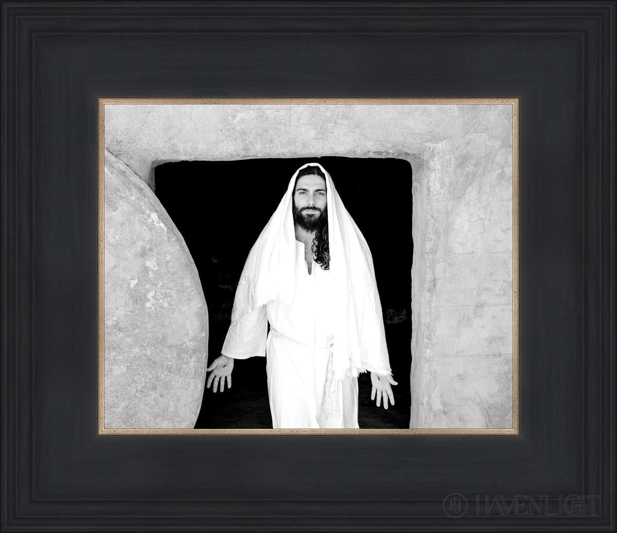 The Resurrected Christ Open Edition Print / 10 X 8 Black 14 3/4 12 Art