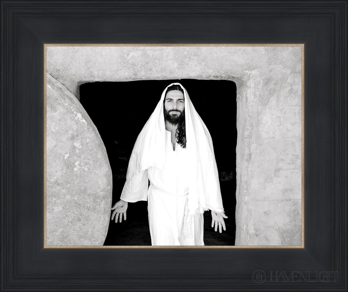 The Resurrected Christ Open Edition Print / 14 X 11 Black 18 3/4 15 Art