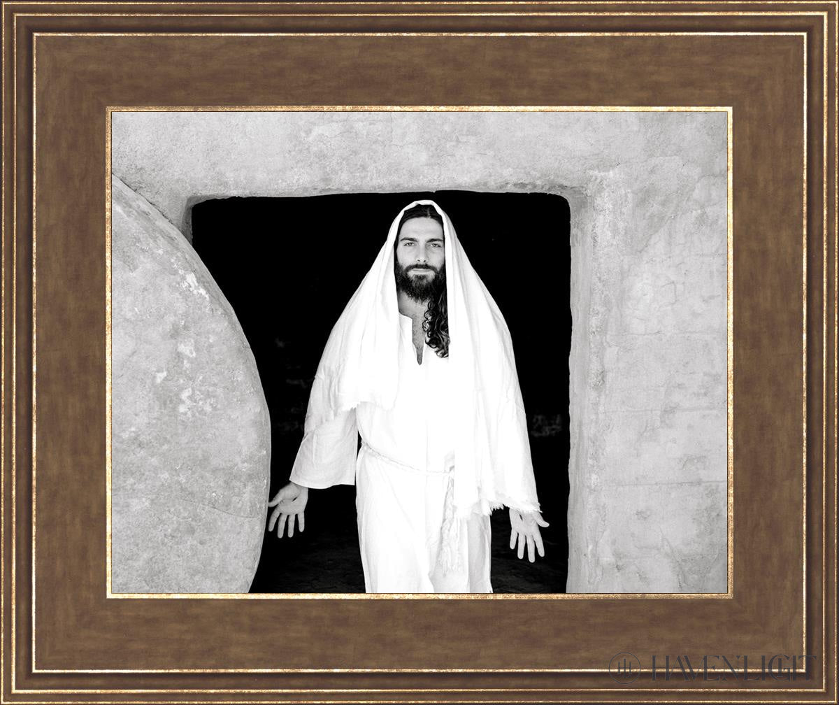 The Resurrected Christ Open Edition Print / 14 X 11 Gold 18 3/4 15 Art