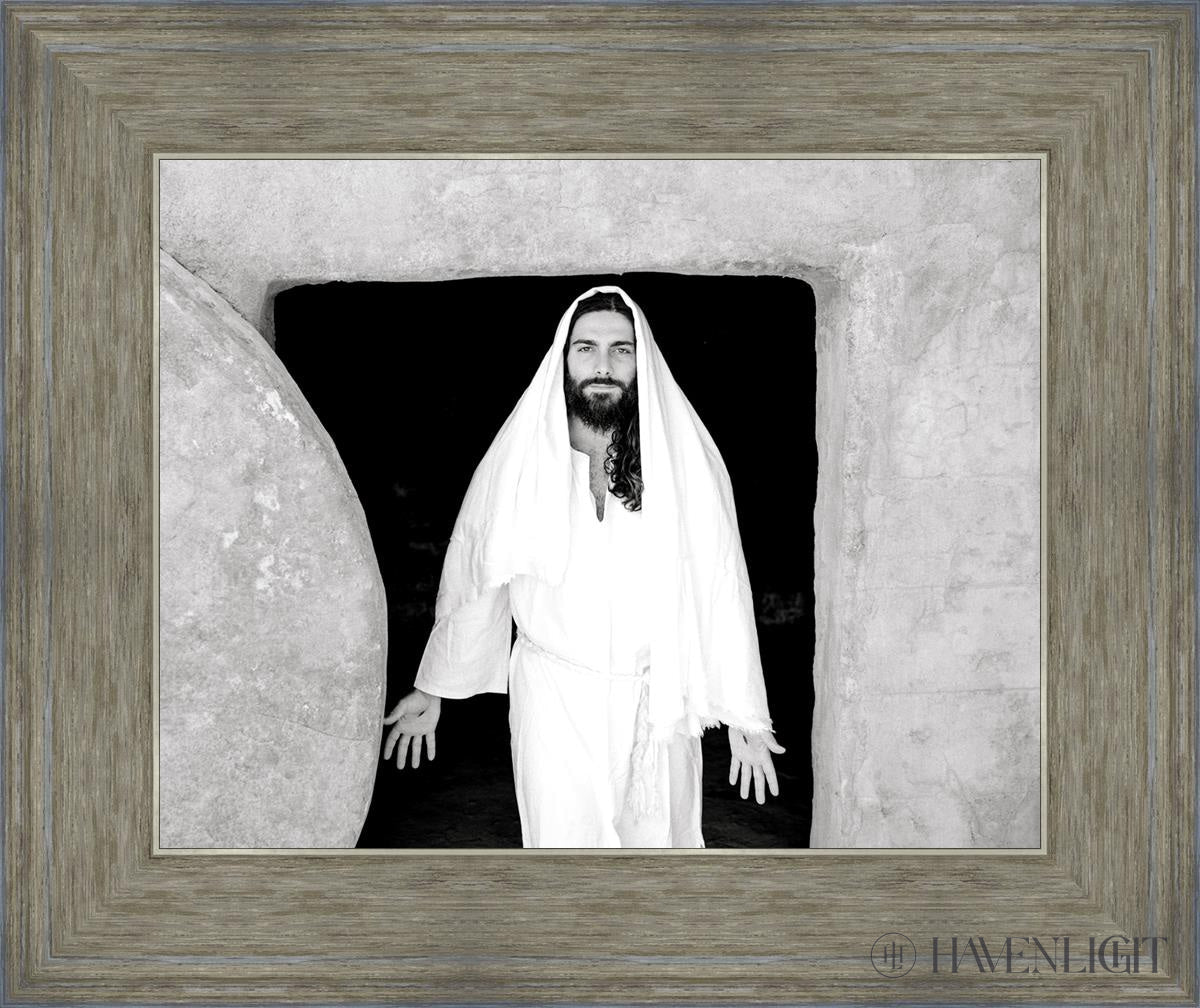 The Resurrected Christ Open Edition Print / 14 X 11 Gray 18 3/4 15 Art