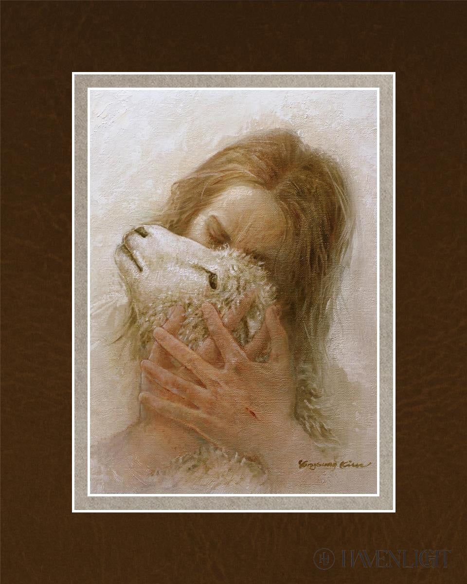 The Shepherds Embrace Open Edition Print / 5 X 7 Matted To 8 10 Art