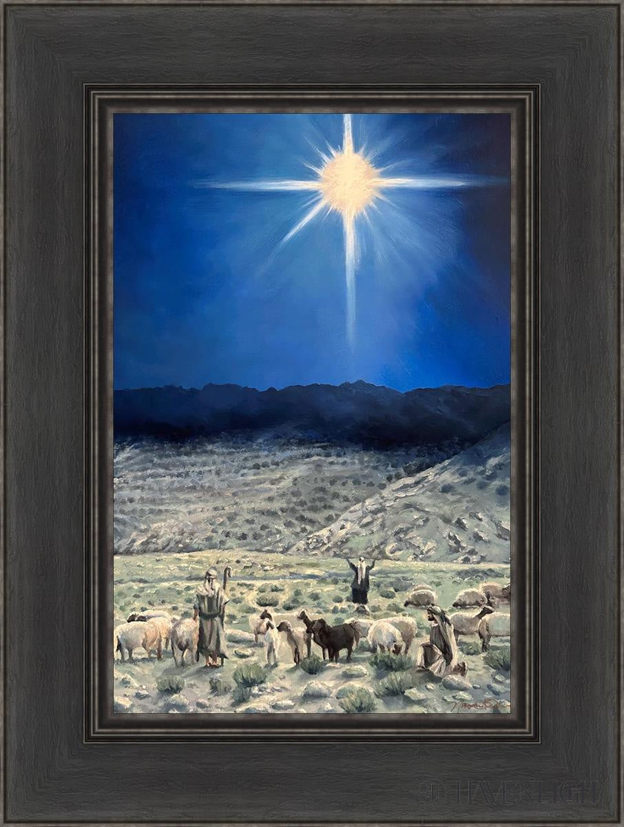 The Shepherds Rejoiced Open Edition Canvas / 12 X 18 Black 1/2 24 Art