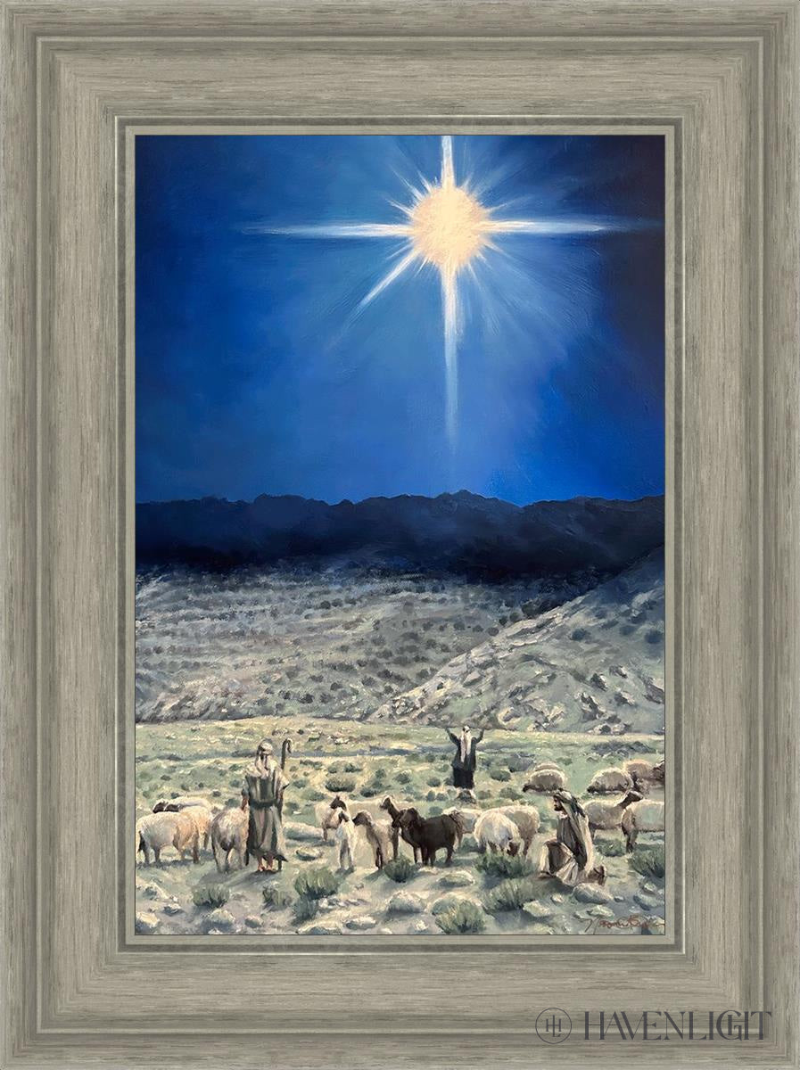 The Shepherds Rejoiced Open Edition Canvas / 12 X 18 Gray 17 3/4 23 Art