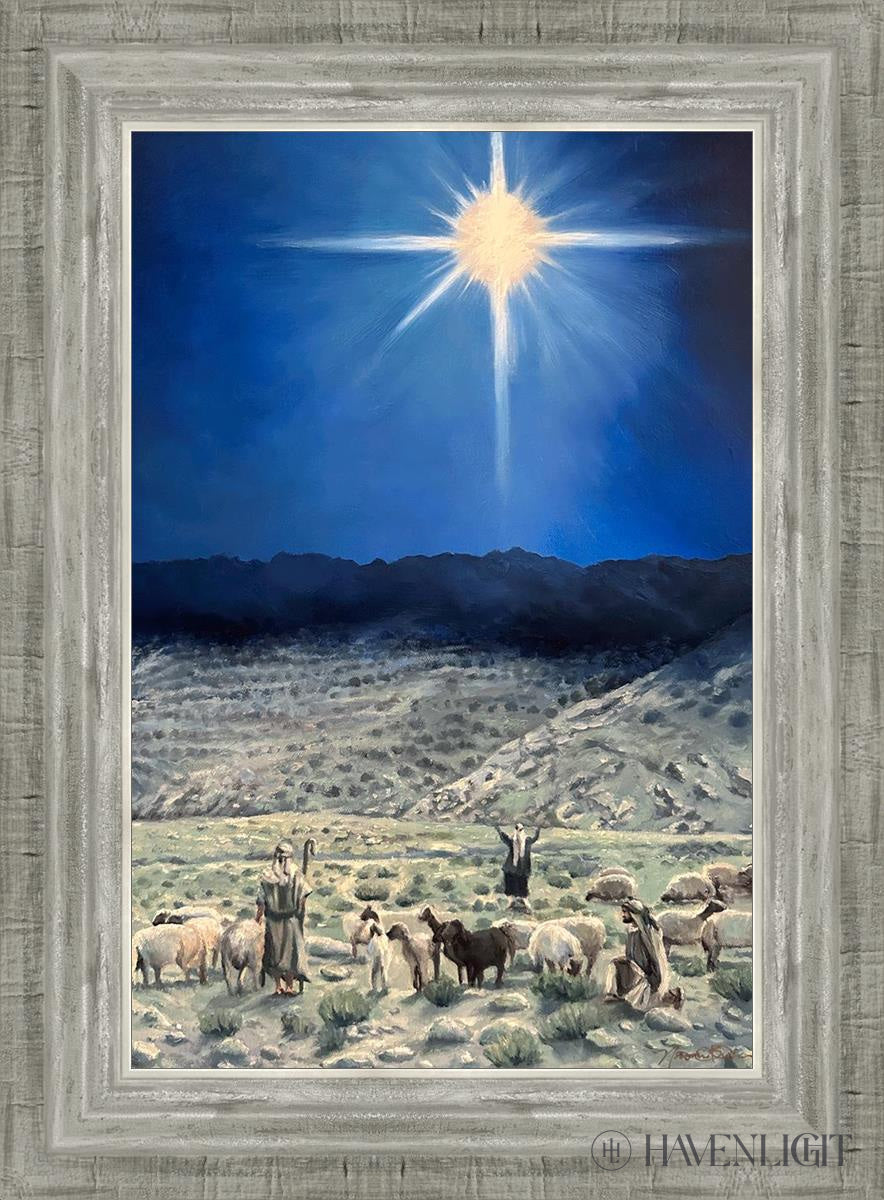 The Shepherds Rejoiced Open Edition Canvas / 12 X 18 Silver 16 3/4 22 Art