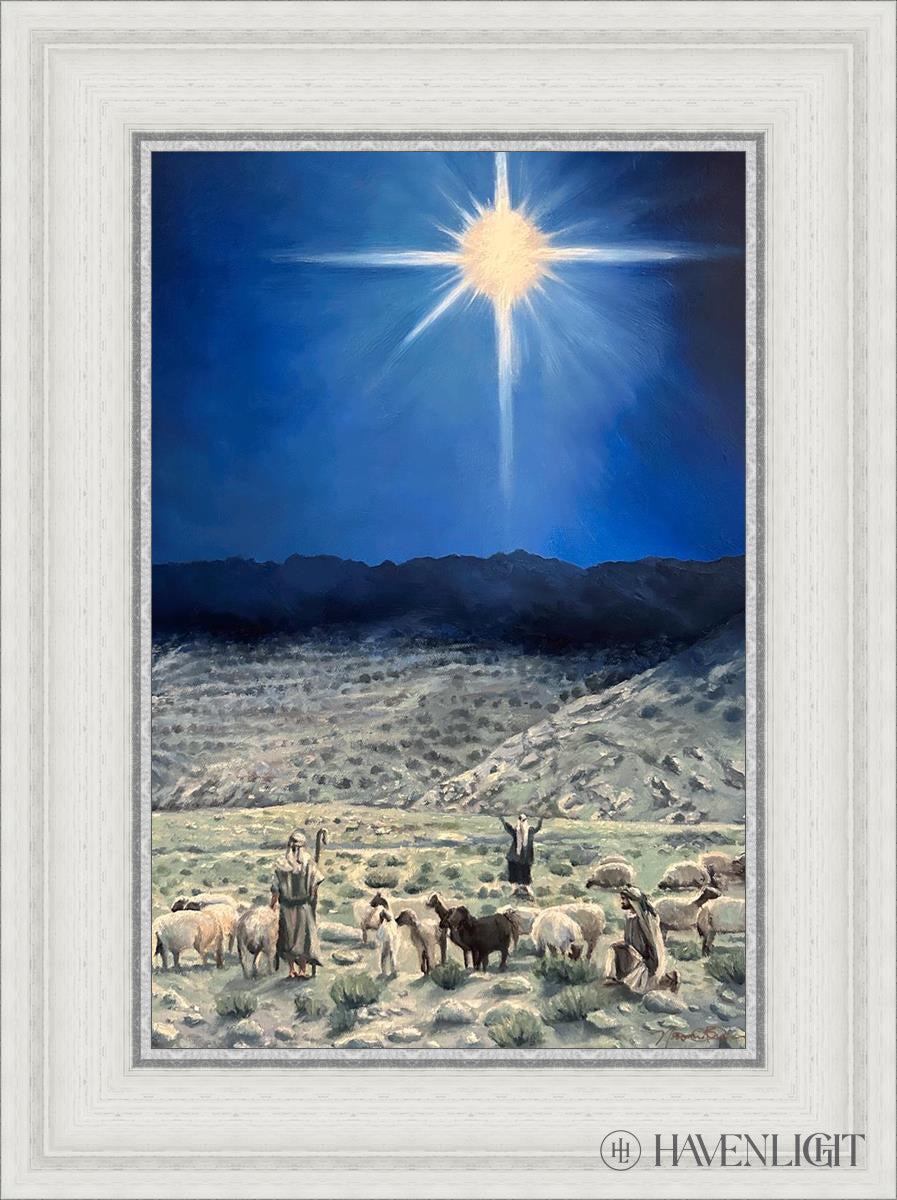 The Shepherds Rejoiced Open Edition Canvas / 12 X 18 White 17 3/4 23 Art