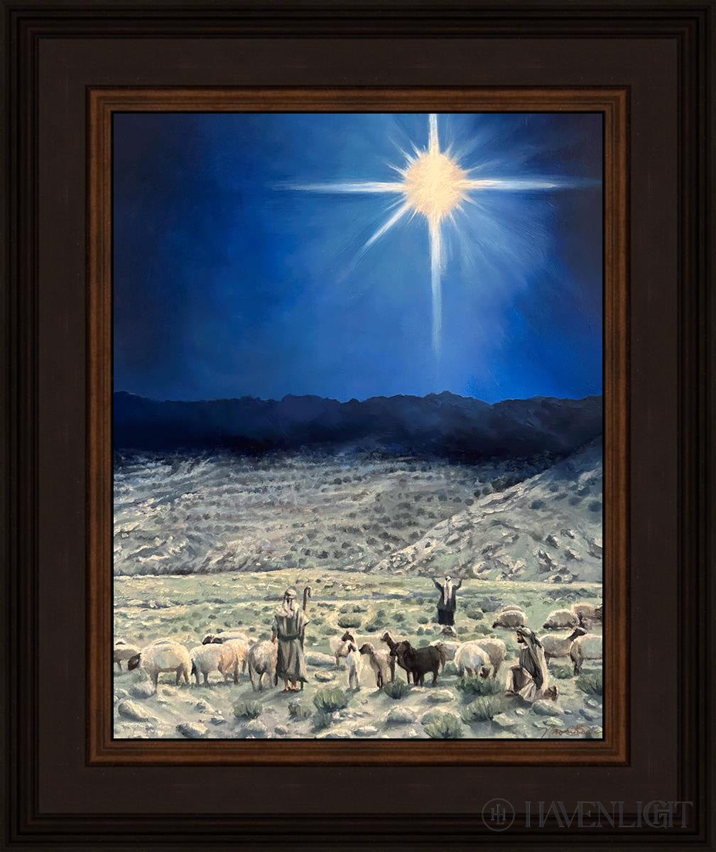 The Shepherds Rejoiced Open Edition Print / 11 X 14 Brown 15 3/4 18 Art