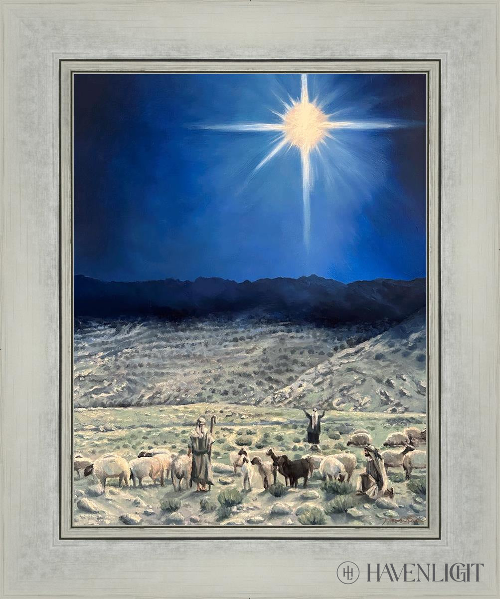 The Shepherds Rejoiced Open Edition Print / 11 X 14 Silver 15 1/4 18 Art