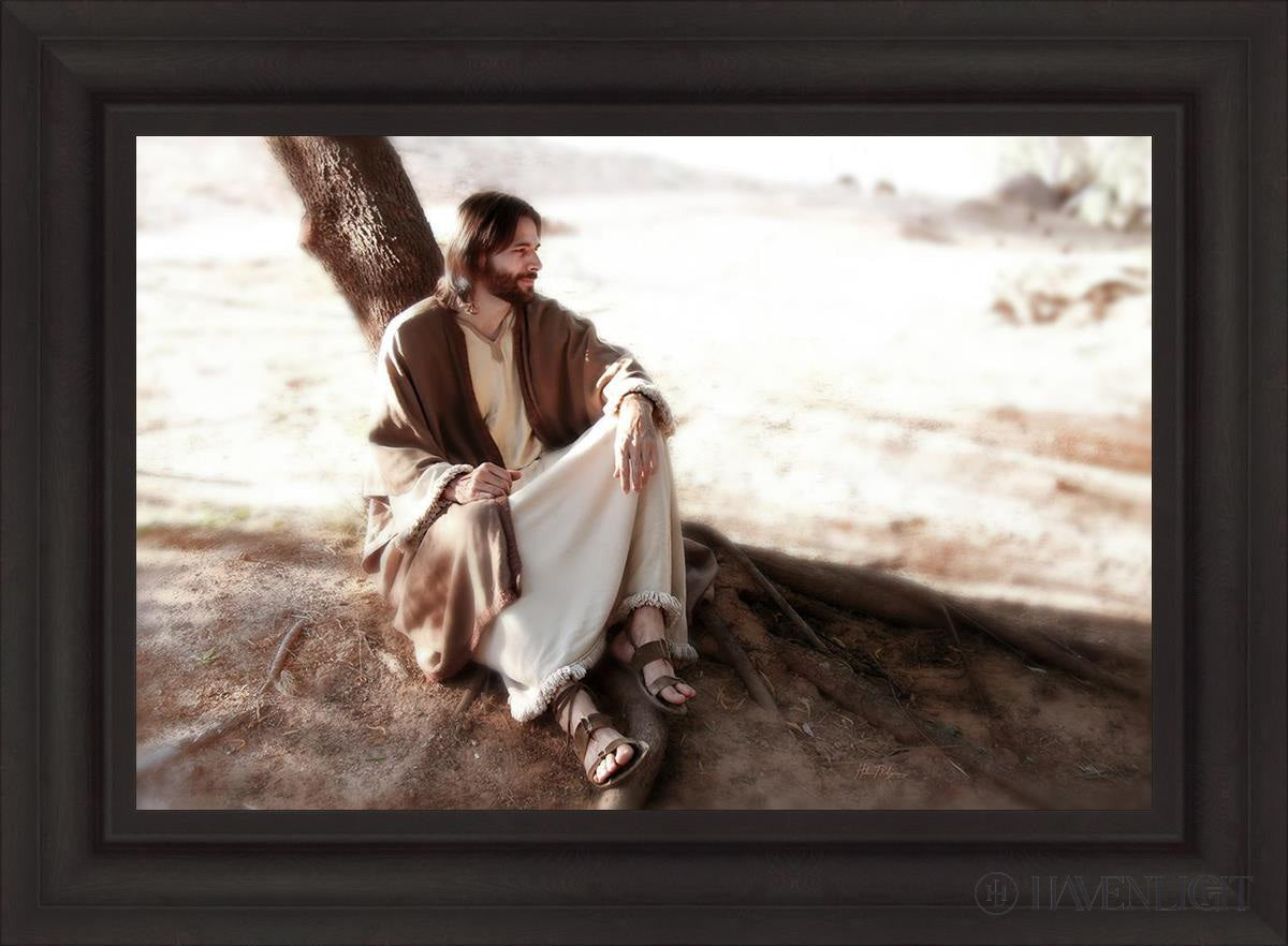 The Solitude Of Christ Open Edition Canvas / 30 X 20 Brown 37 3/4 27 Art
