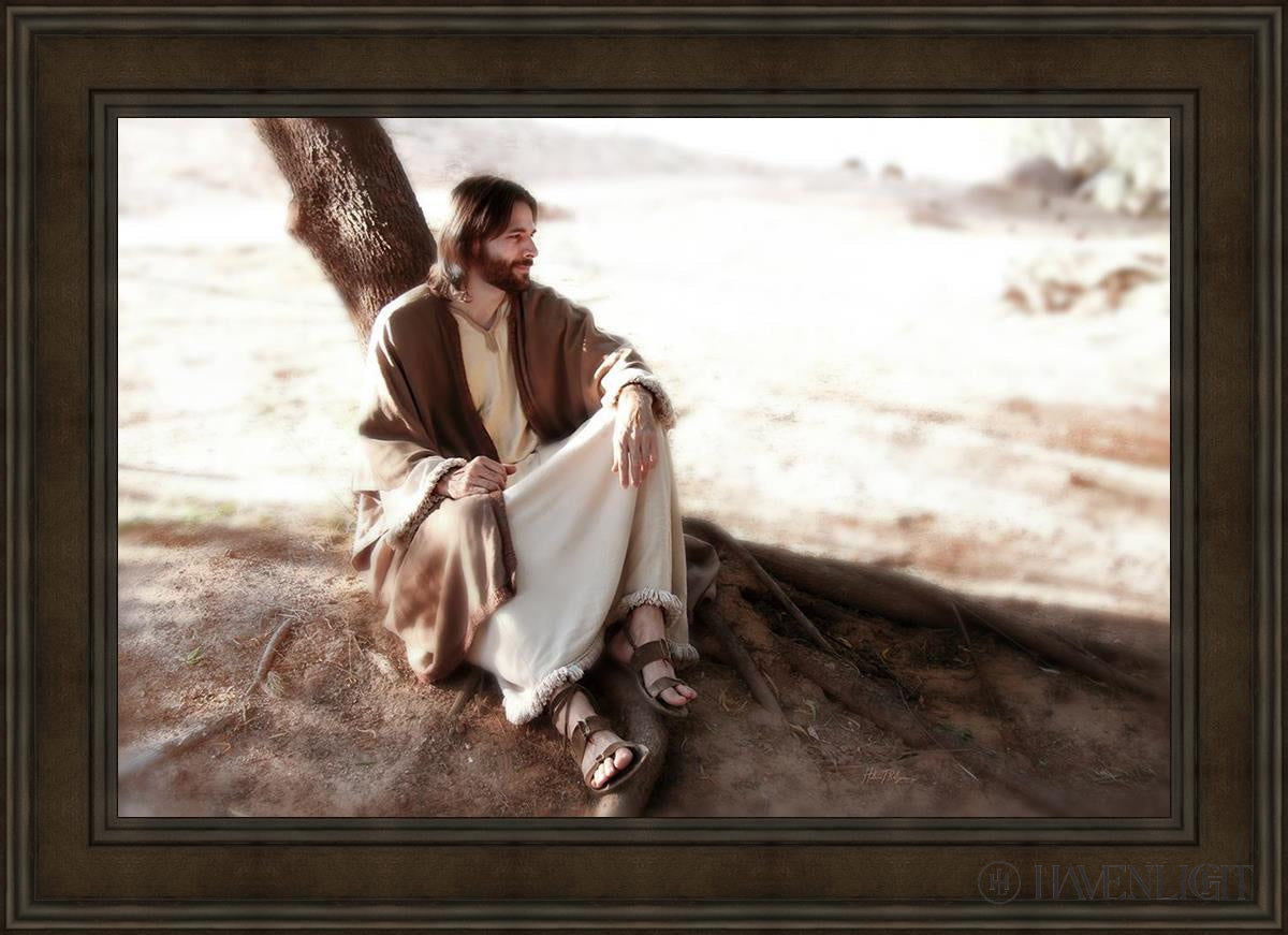 The Solitude Of Christ Open Edition Canvas / 36 X 24 Brown 43 3/4 31 Art