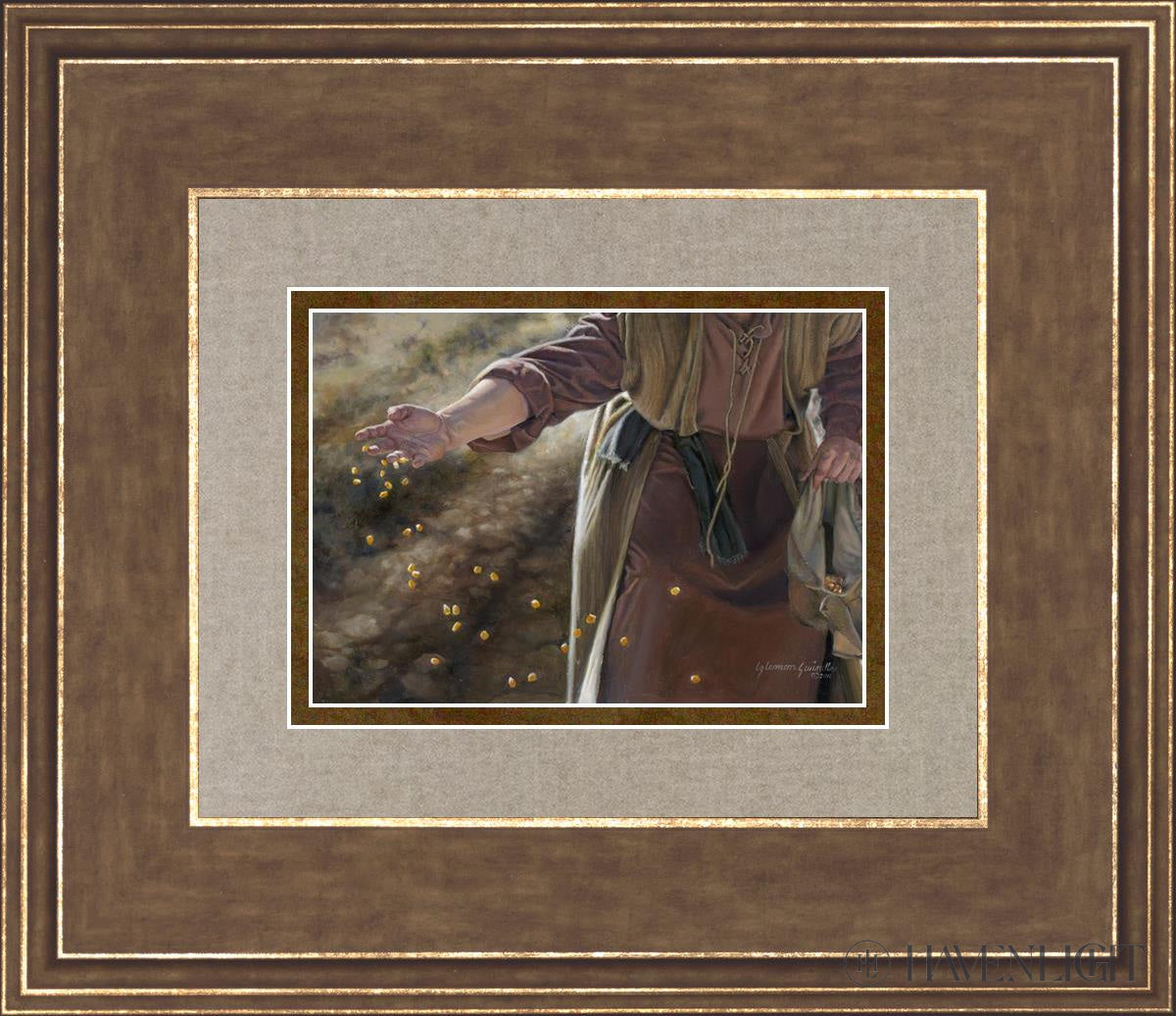 The Sower Open Edition Print / 7 X 5 Gold 14 3/4 12 Art