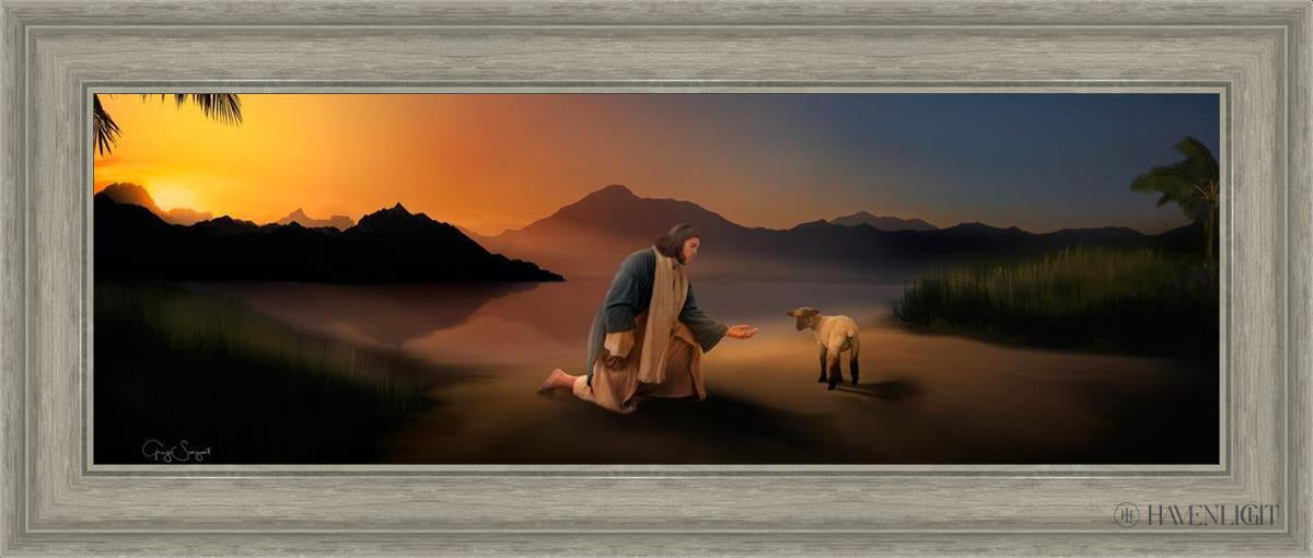 Time With The Lamb Open Edition Canvas / 36 X 12 Gray 41 3/4 17 Art