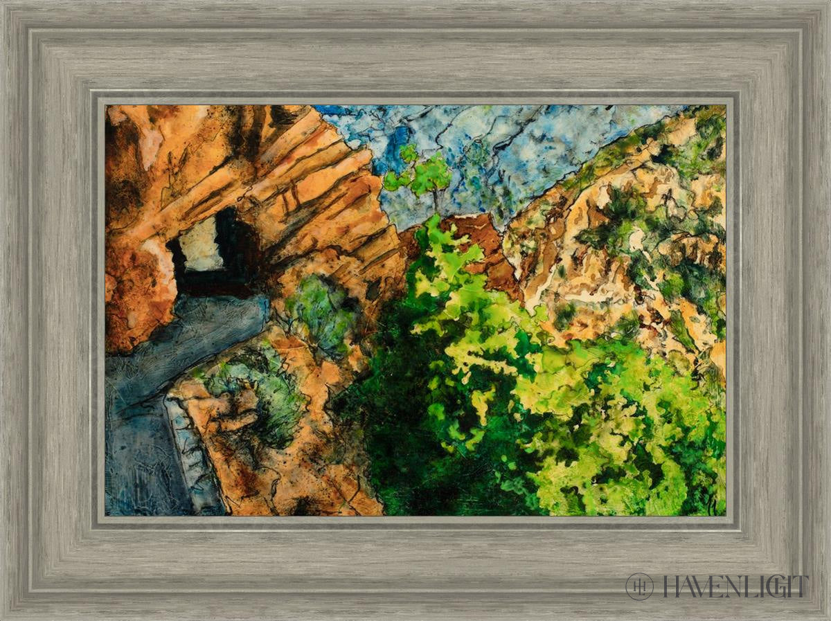 Timpanogos Cave Trail Open Edition Canvas / 18 X 12 Gray 23 3/4 17 Art