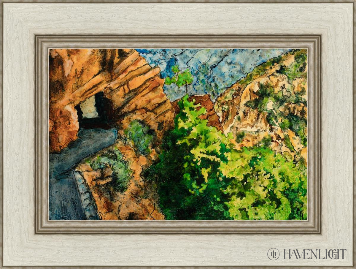 Timpanogos Cave Trail Open Edition Canvas / 18 X 12 Ivory 24 1/2 Art