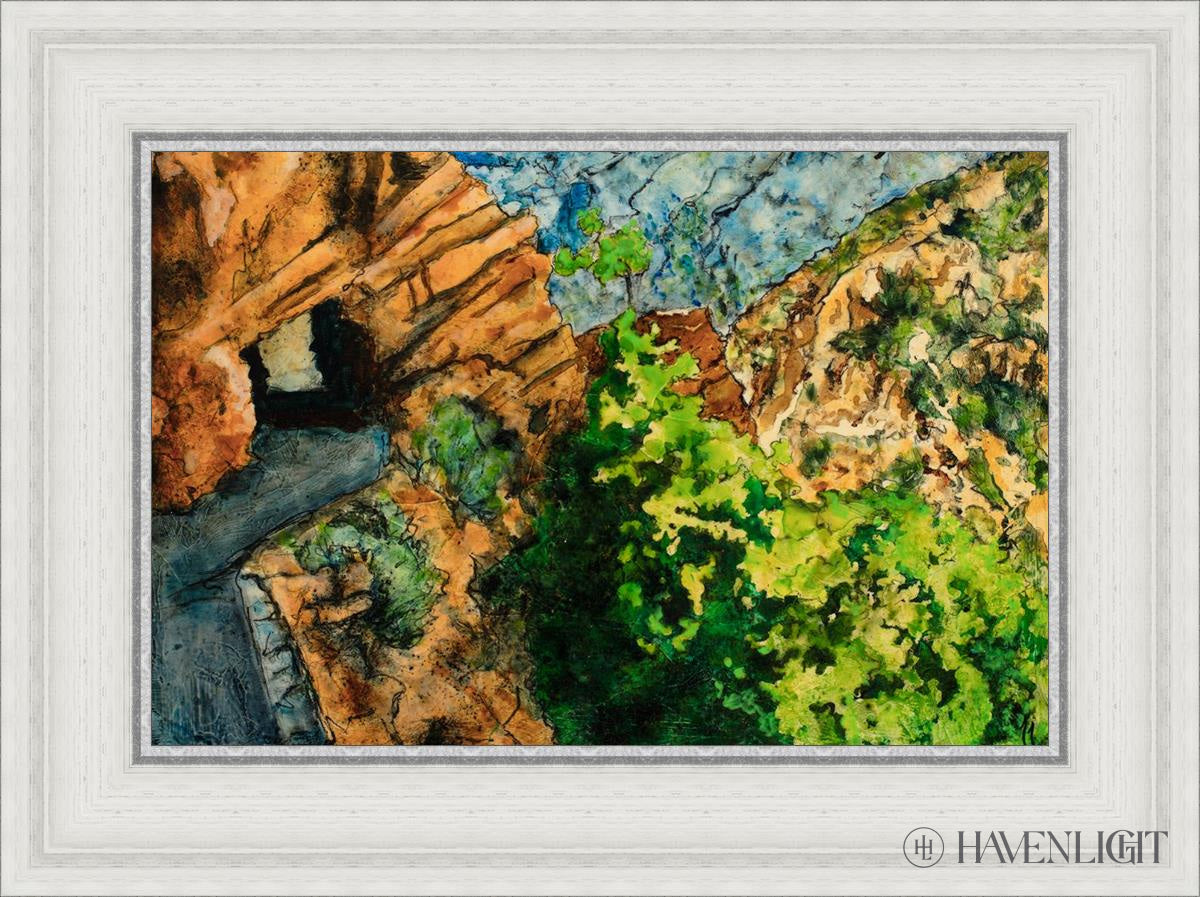Timpanogos Cave Trail Open Edition Canvas / 18 X 12 White 23 3/4 17 Art