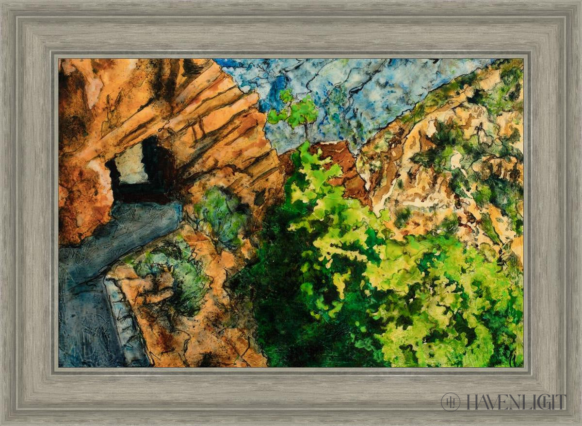 Timpanogos Cave Trail Open Edition Canvas / 24 X 16 Gray 29 3/4 21 Art