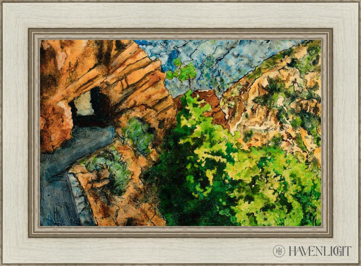 Timpanogos Cave Trail Open Edition Canvas / 24 X 16 Ivory 30 1/2 22 Art