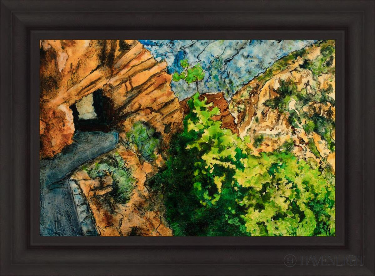 Timpanogos Cave Trail Open Edition Canvas / 30 X 20 Brown 37 3/4 27 Art