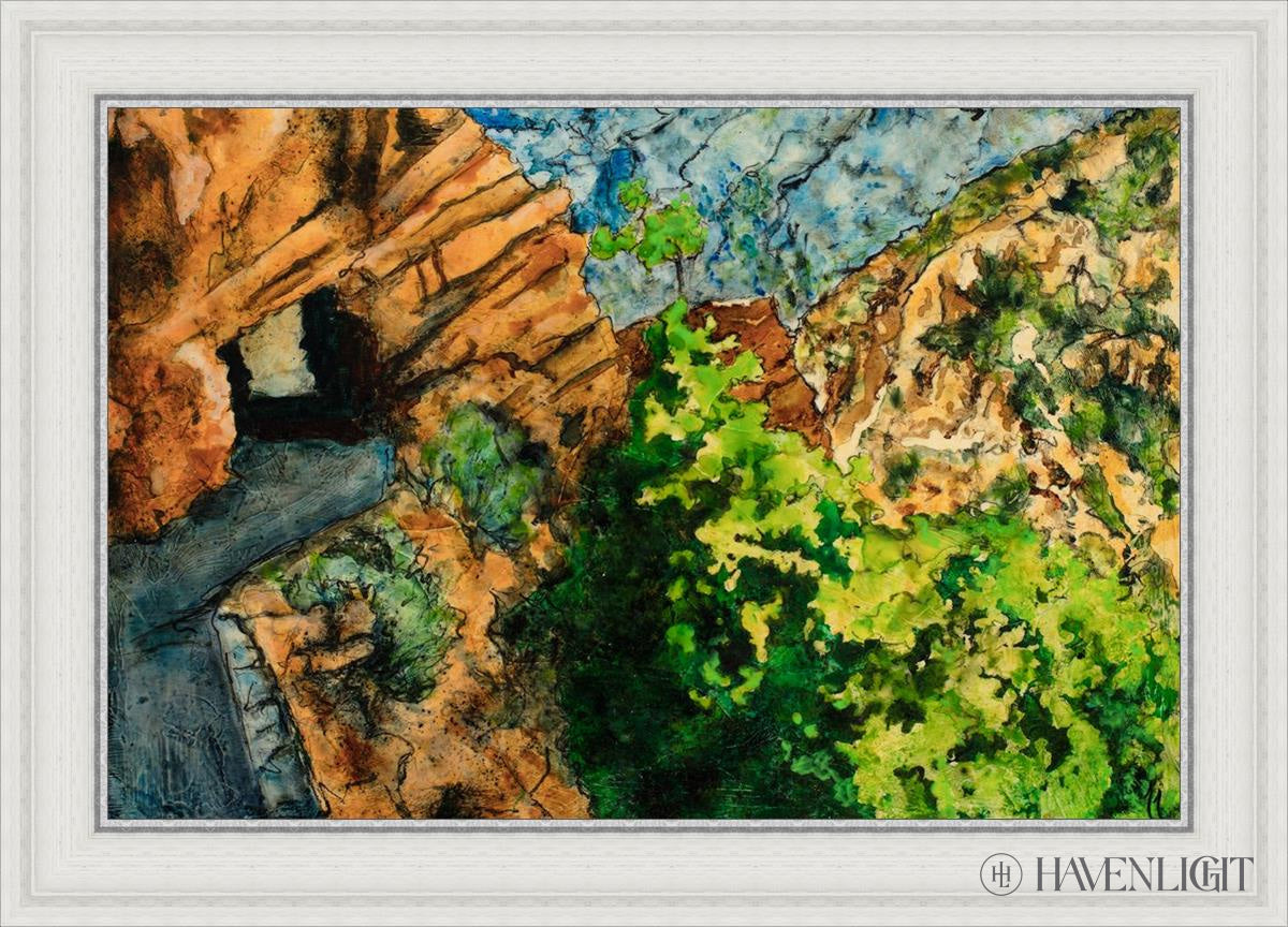 Timpanogos Cave Trail Open Edition Canvas / 30 X 20 White 35 3/4 25 Art