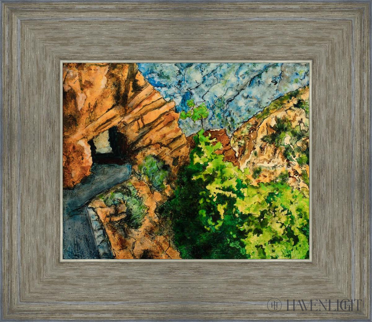 Timpanogos Cave Trail Open Edition Print / 10 X 8 Gray 14 3/4 12 Art