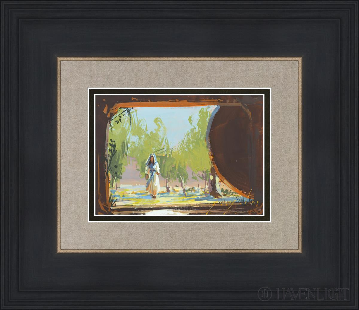 To The Empty Tomb Open Edition Print / 7 X 5 Black 14 3/4 12 Art