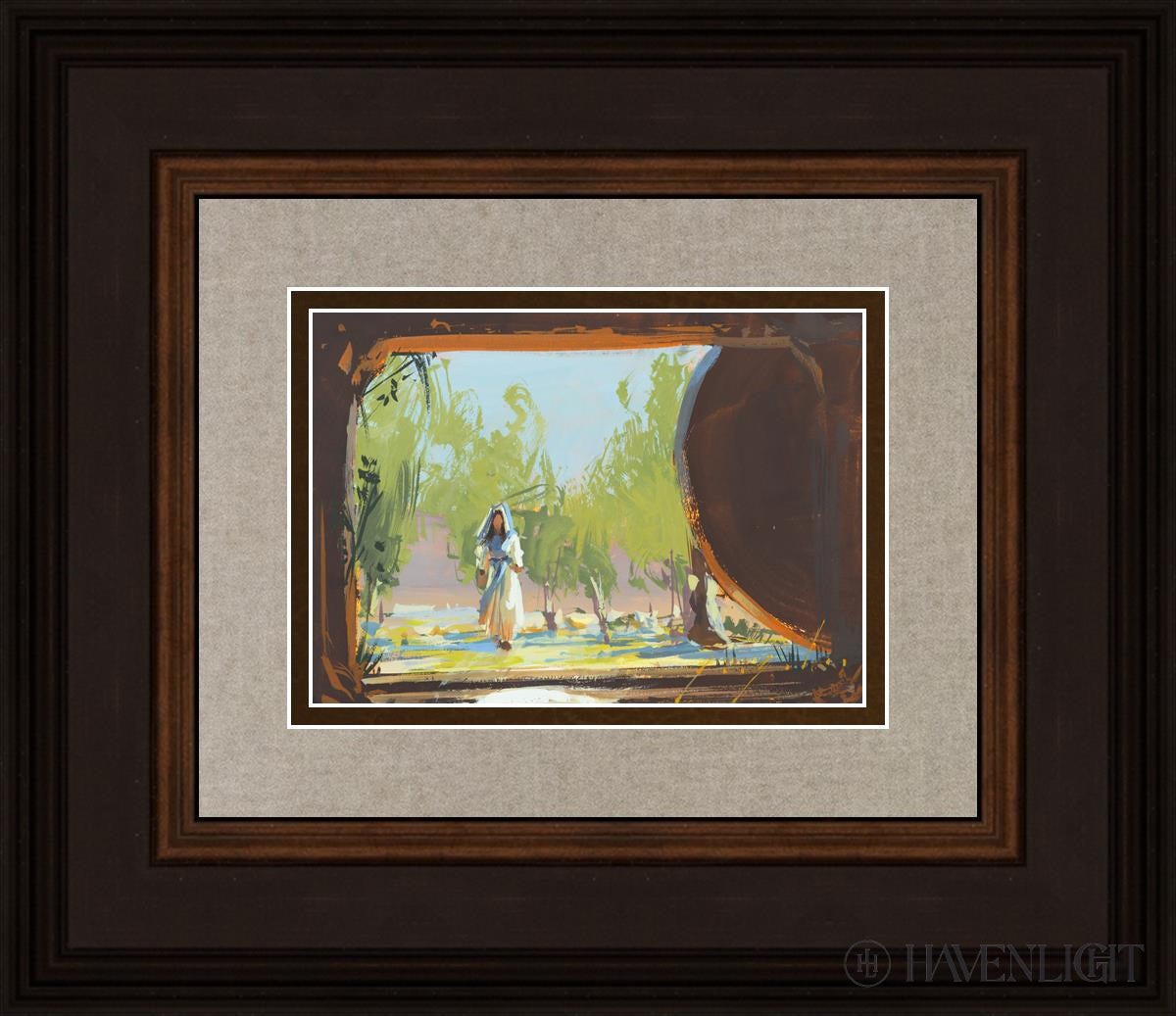 To The Empty Tomb Open Edition Print / 7 X 5 Brown 14 3/4 12 Art