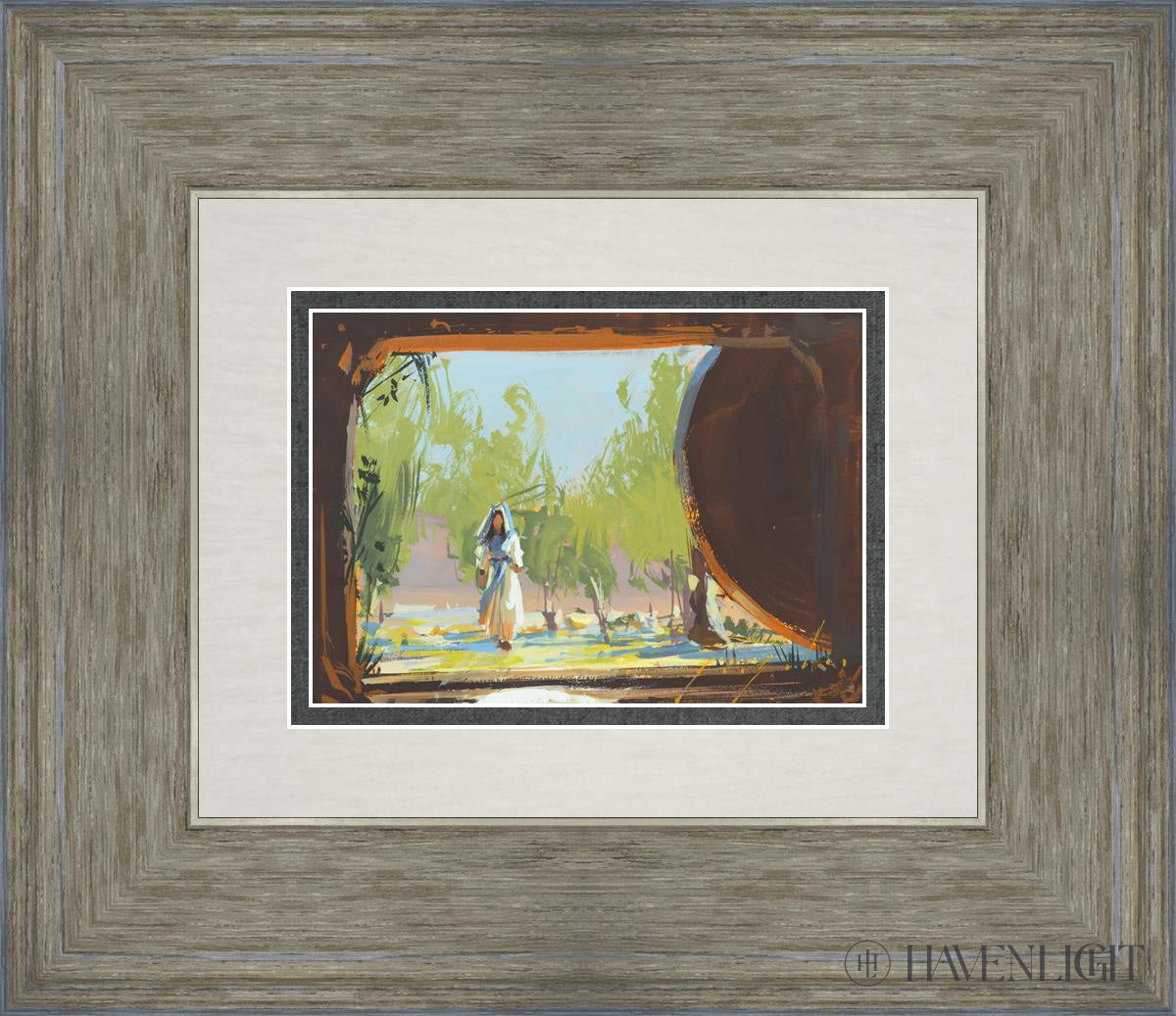 To The Empty Tomb Open Edition Print / 7 X 5 Gray 14 3/4 12 Art