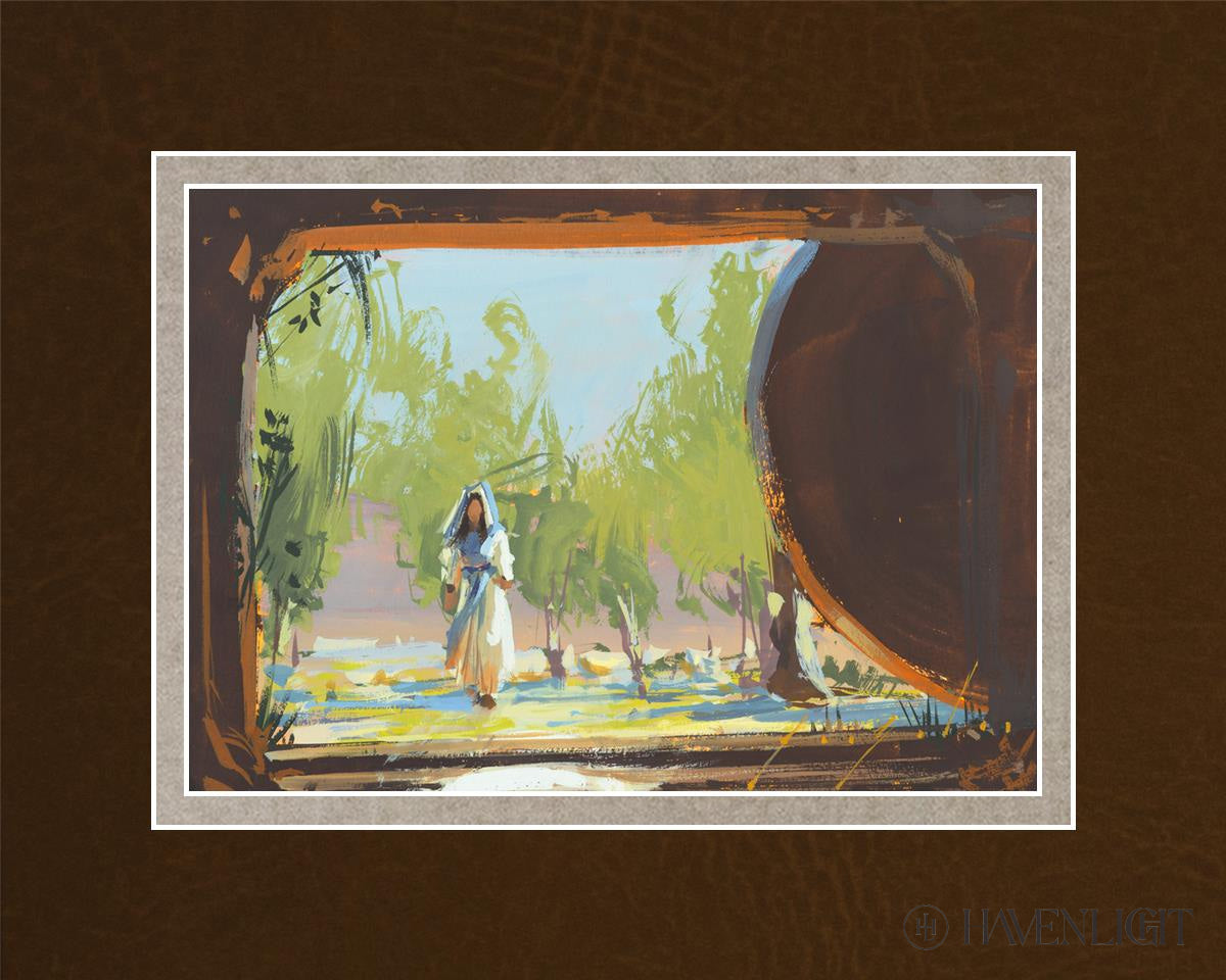 To The Empty Tomb Open Edition Print / 7 X 5 Matted To 10 8 Art