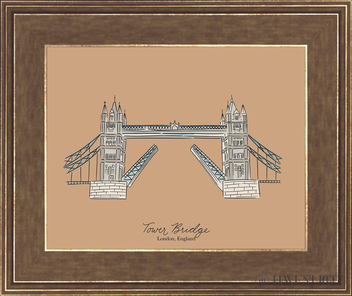 Tower Bridge Open Edition Print / 14 X 11 Gold 18 3/4 15 Art