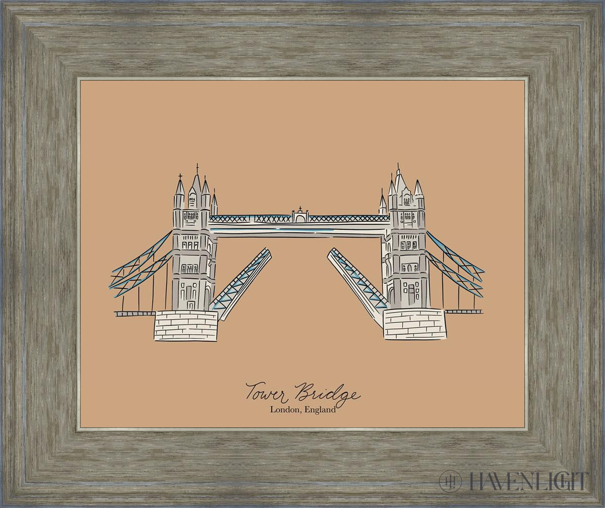 Tower Bridge Open Edition Print / 14 X 11 Gray 18 3/4 15 Art